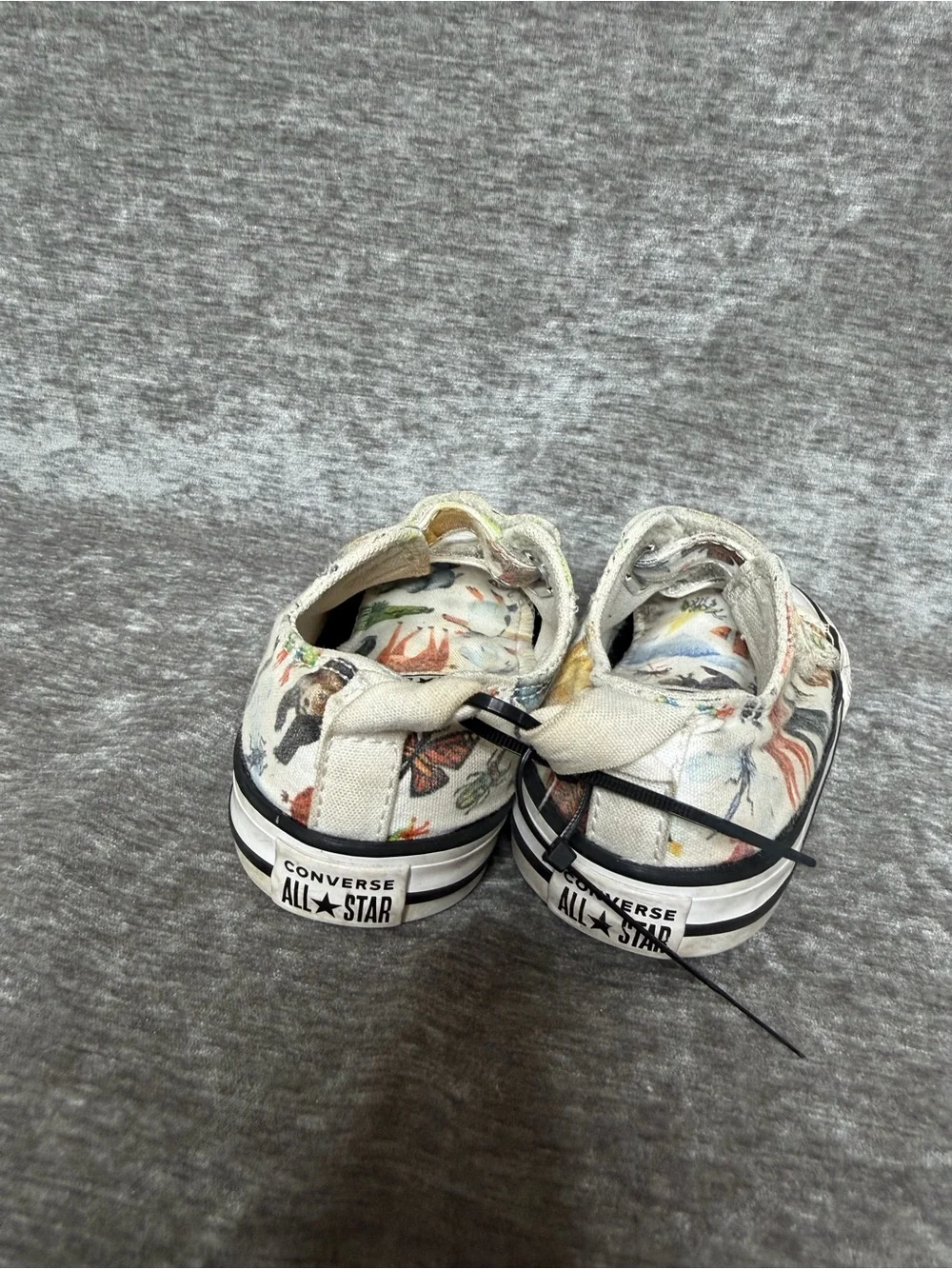 Converse Kids' All Star Animal Print Low Top Sneakers - White